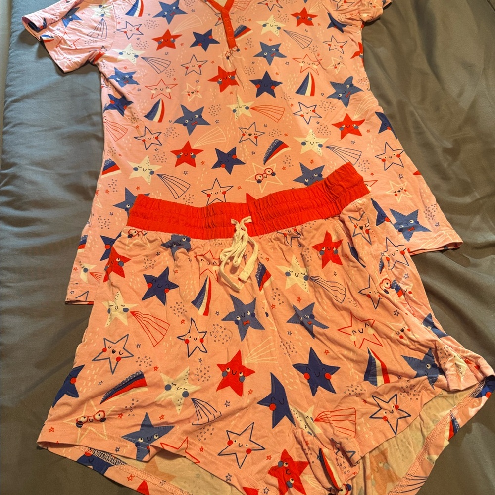Stars Pajamas - Pink and Red